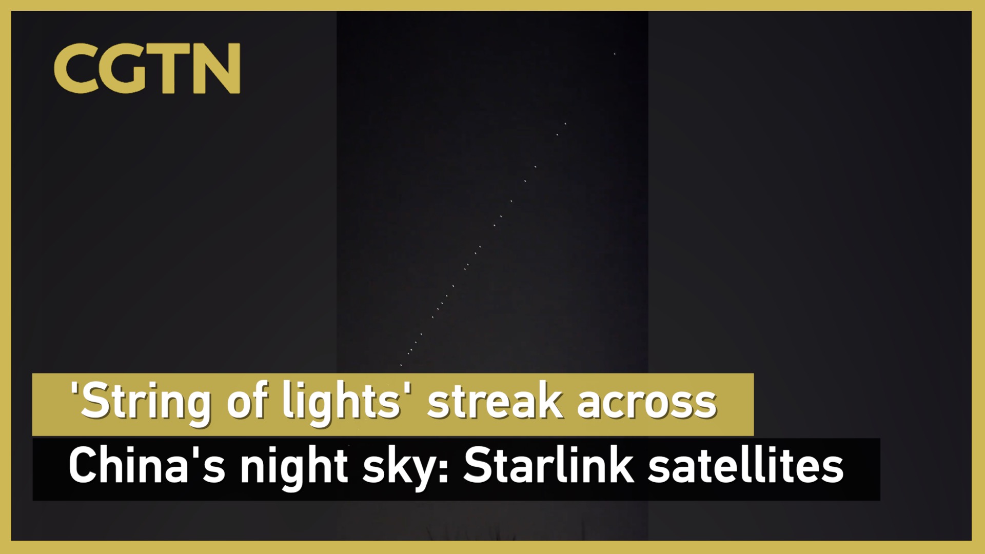 'String of lights' streak across night sky: Starlink satellites
