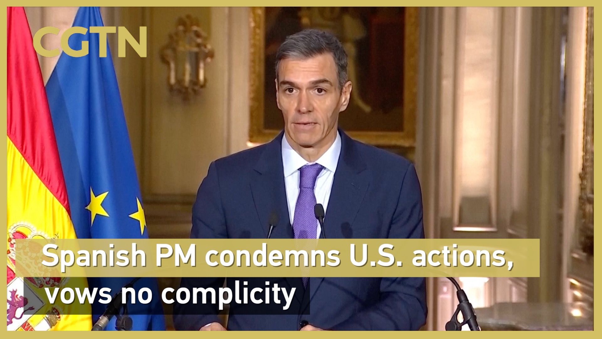Spanish PM condemns U.S. actions, vows no complicity