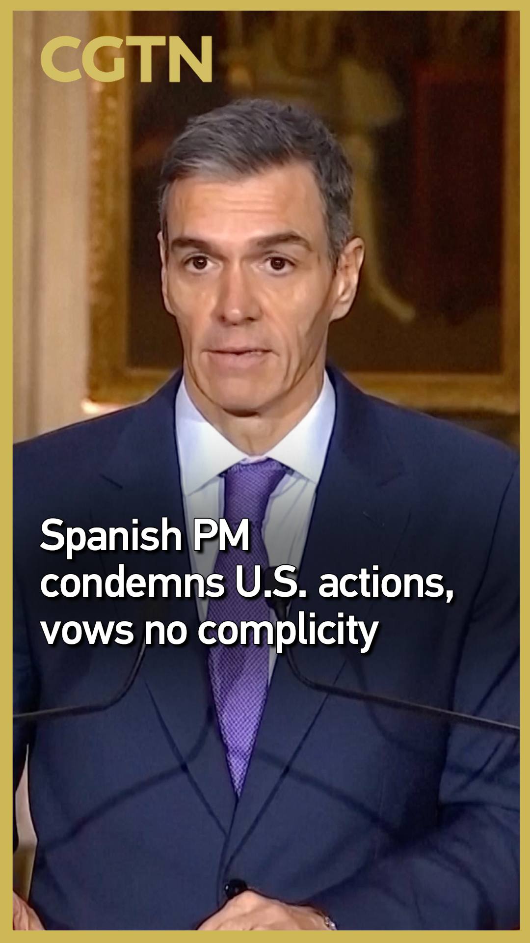 Spanish PM condemns U.S. actions, vows no complicity