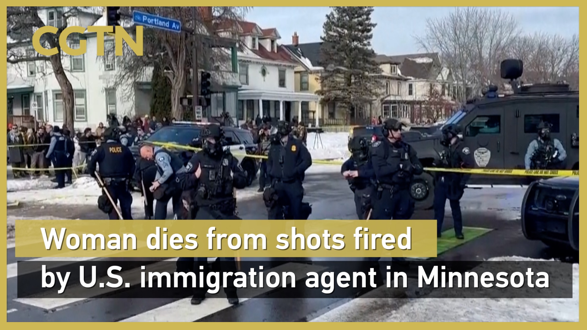 Woman dies from shots fired by U.S. immigration agent in Minnesota