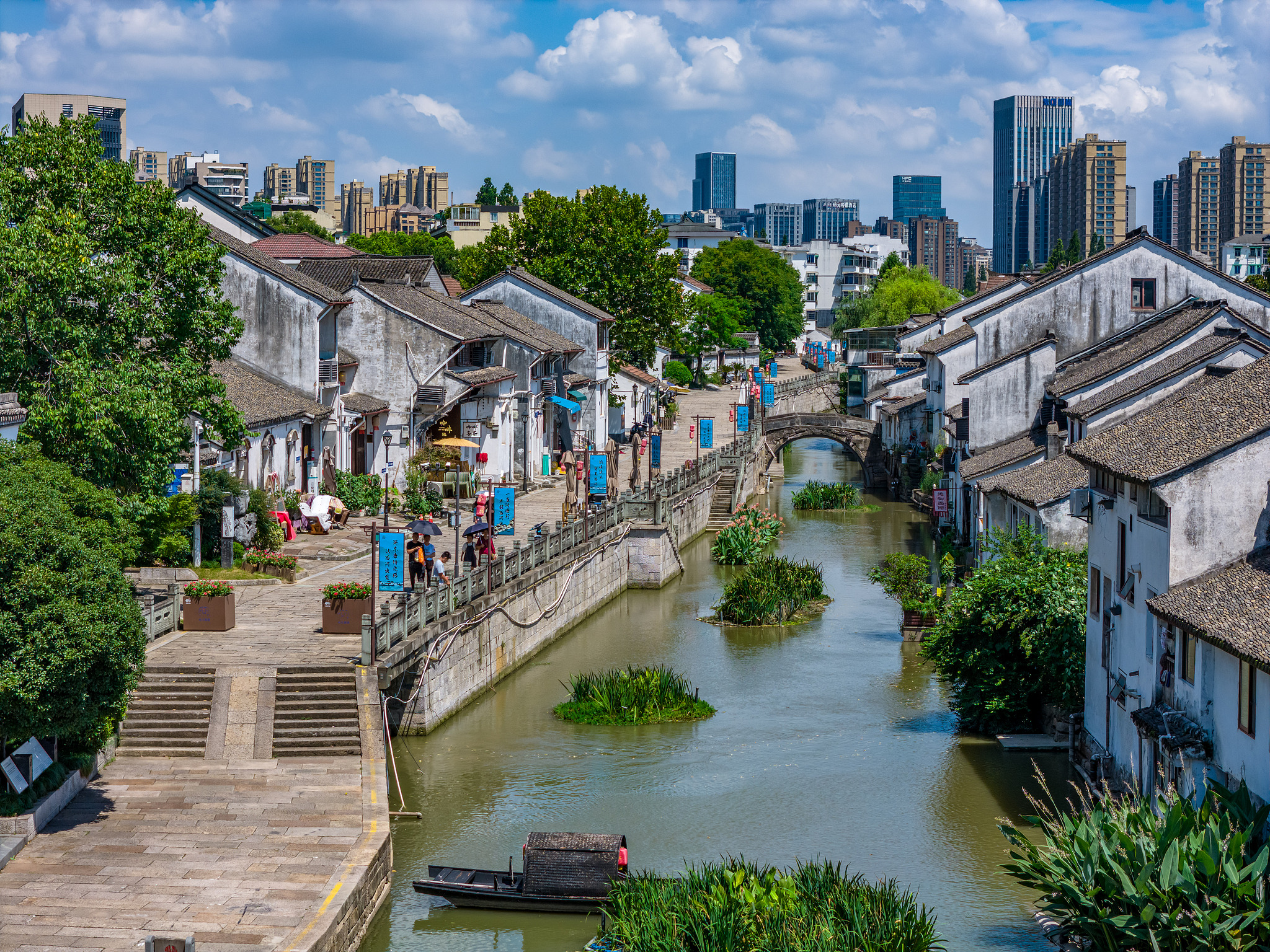 Xixing Ancient Town in Hangzhou, August 10, 2025. /VCG