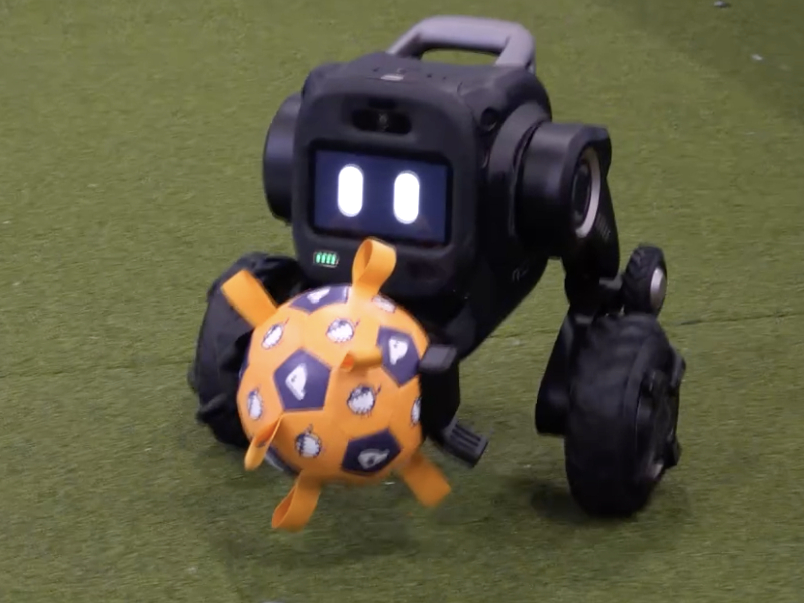 A two-wheeled legged robot exhibited at the CES in Las Vegas, the United States, January 8, 2026. /CMG
