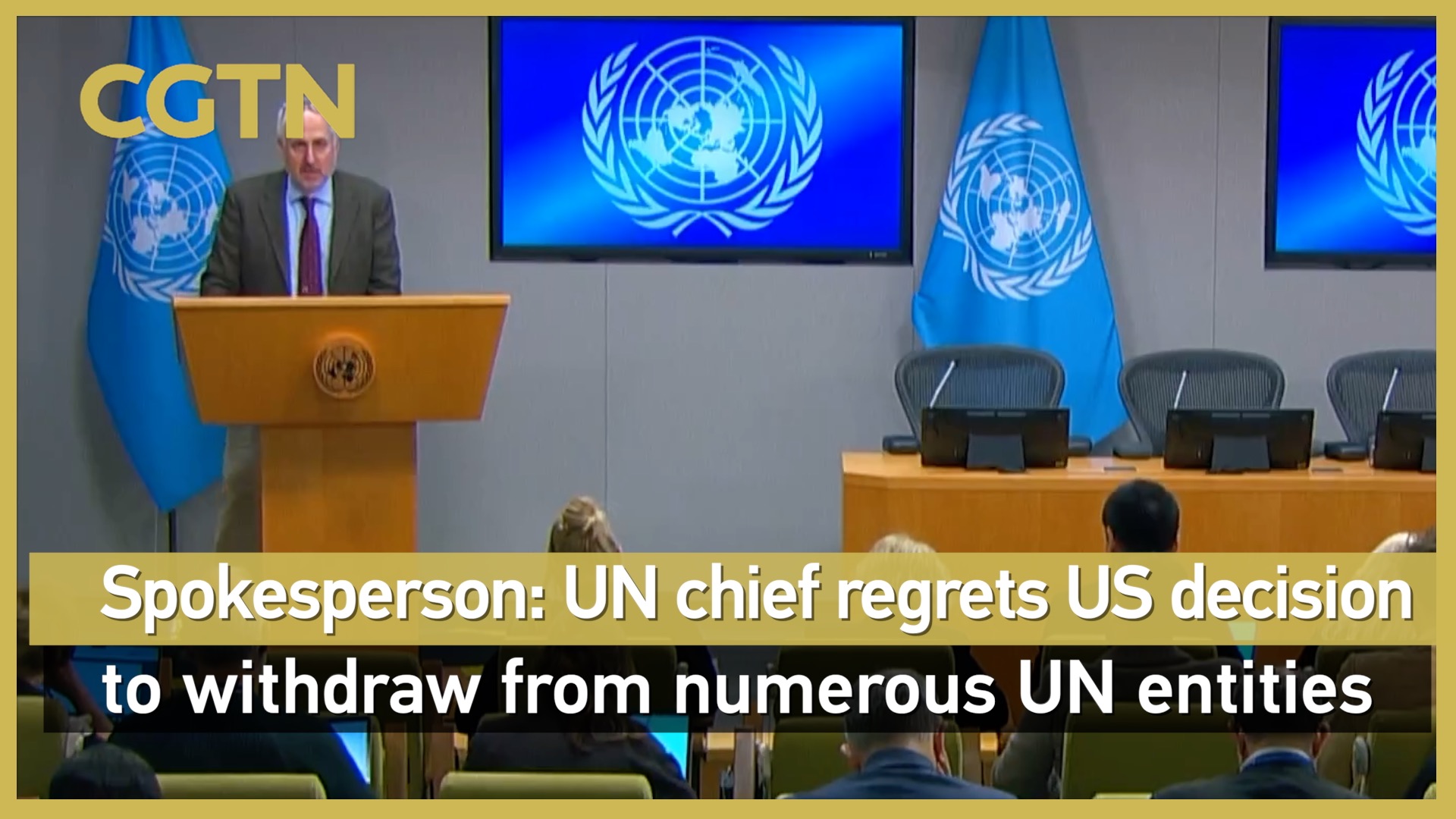 UN chief regrets US decision to withdraw from some UN entities