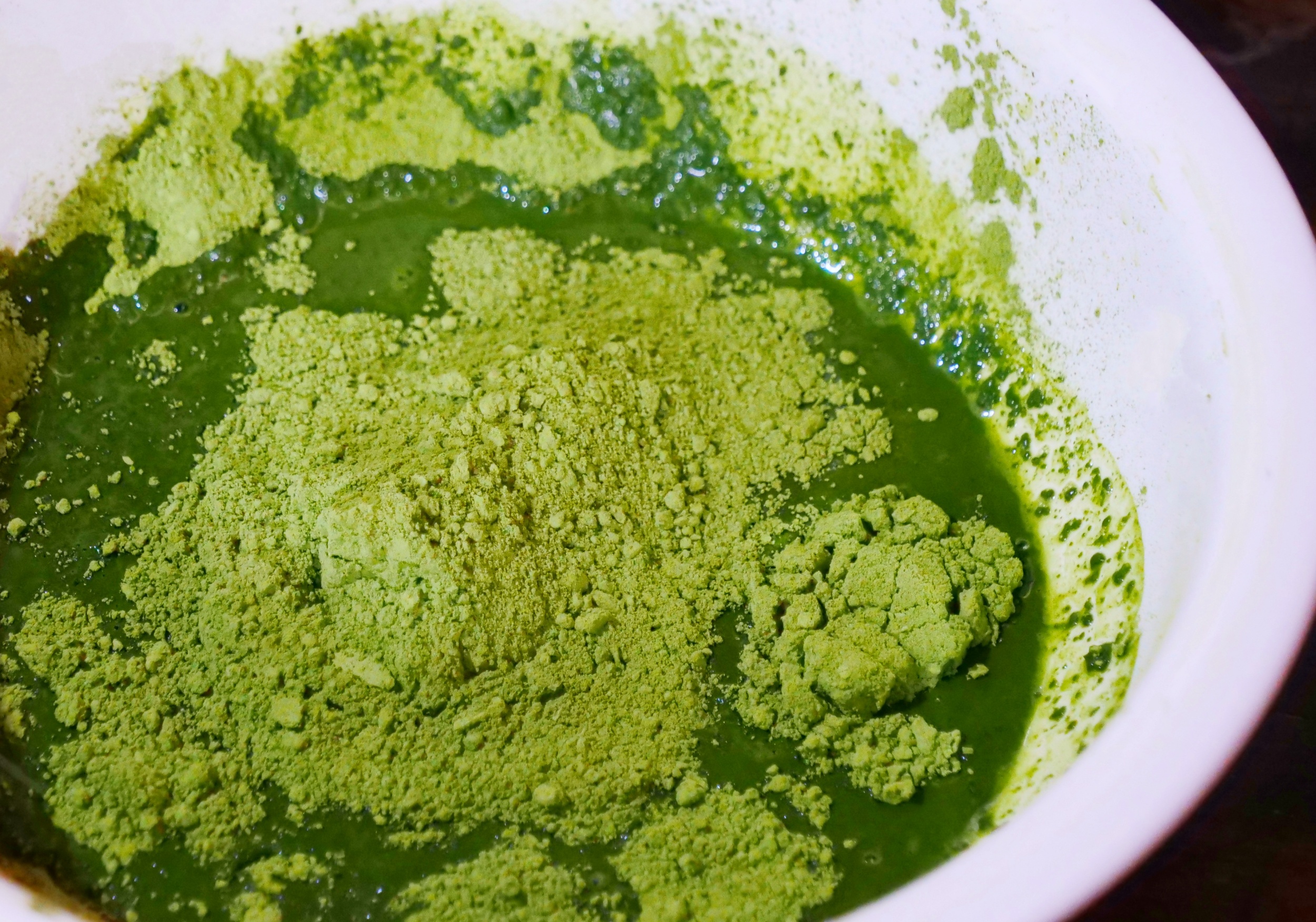 Matcha powder used for matcha tofu is seen in Ban'naogou, Zhaibao Village in Taiping Town, southwest China's Guizhou Province on January 5, 2026. /Tongren Media Convergence Center