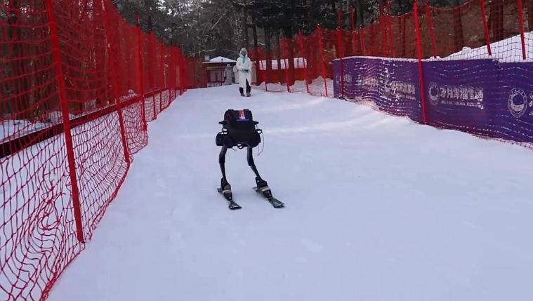 A robot skiing. /CMG