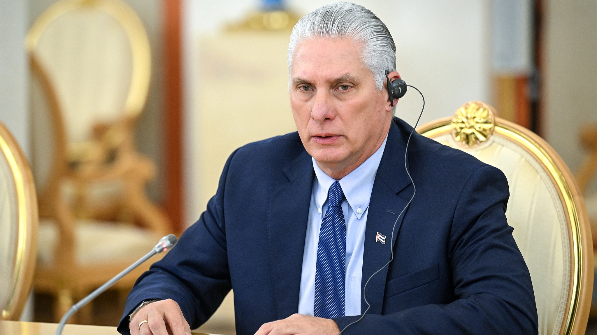 File photo of Cuban President Miguel Diaz-Canel. /VCG