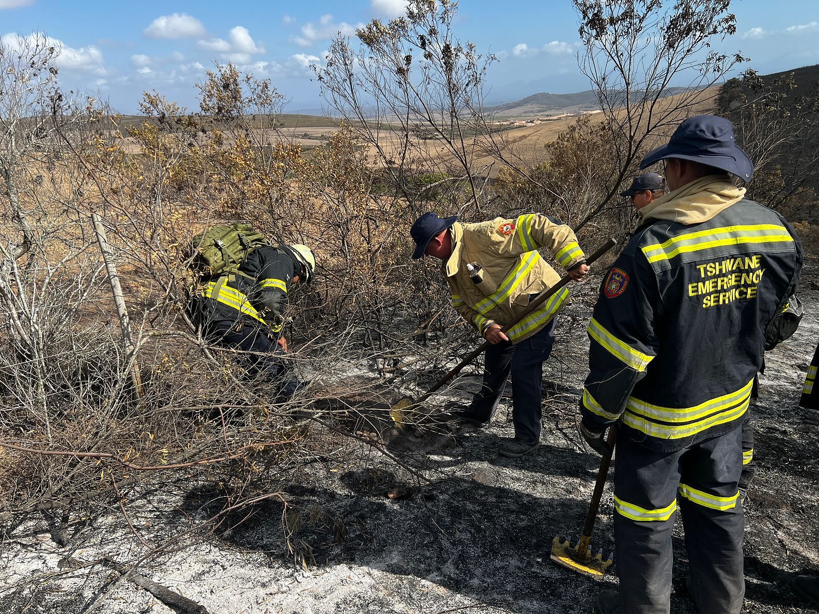 Firefighting crews continue to battle forest fires in the Mossel Bay area of the Western Cape, South Africa, January 11, 2026. /VCG