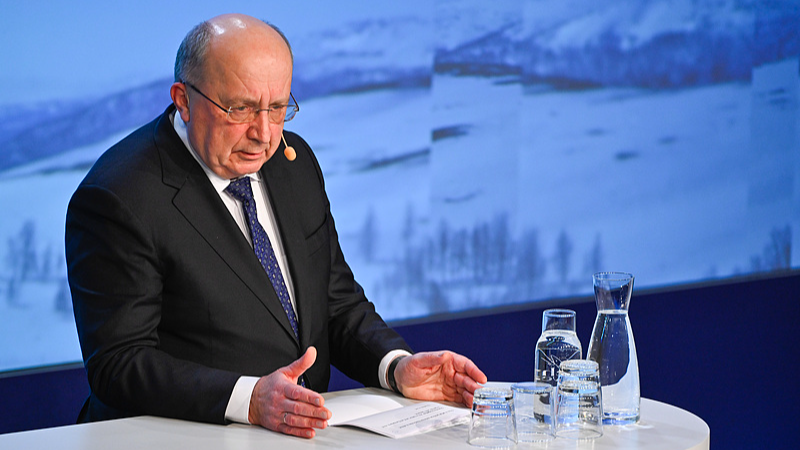 European Commissioner for Defense and Space Andrius Kubilius speaks during an annual security conference at Hogfjallshotellet in Salen, Sweden, January 11, 2026. /VCG