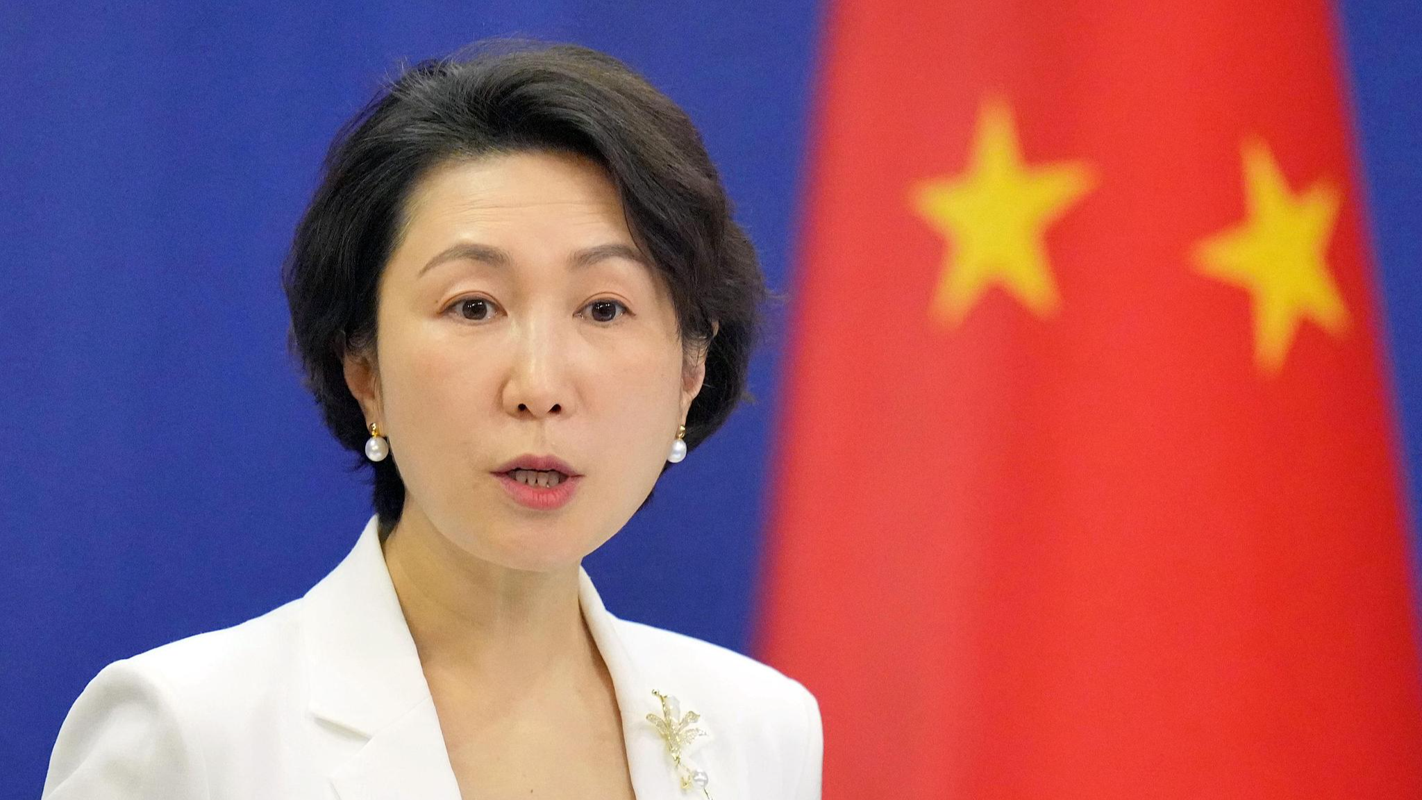 Chinese Foreign Ministry spokesperson Mao Ning at a press conference in Beijing, January 12, 2026. /VCG