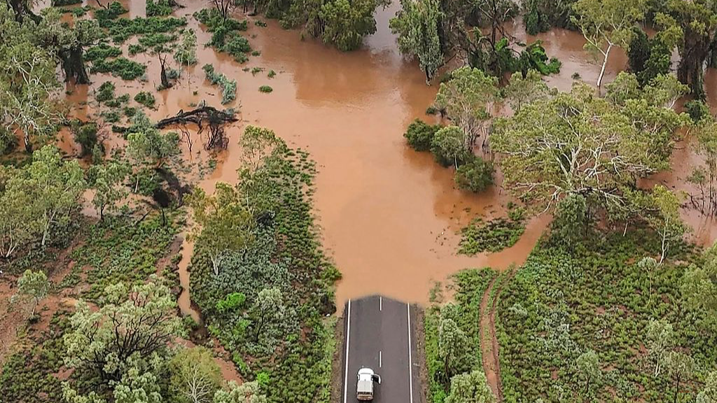 A general view of a flooded area earlier released from the Queensland's Office of the Premier, Australia./ VCG
