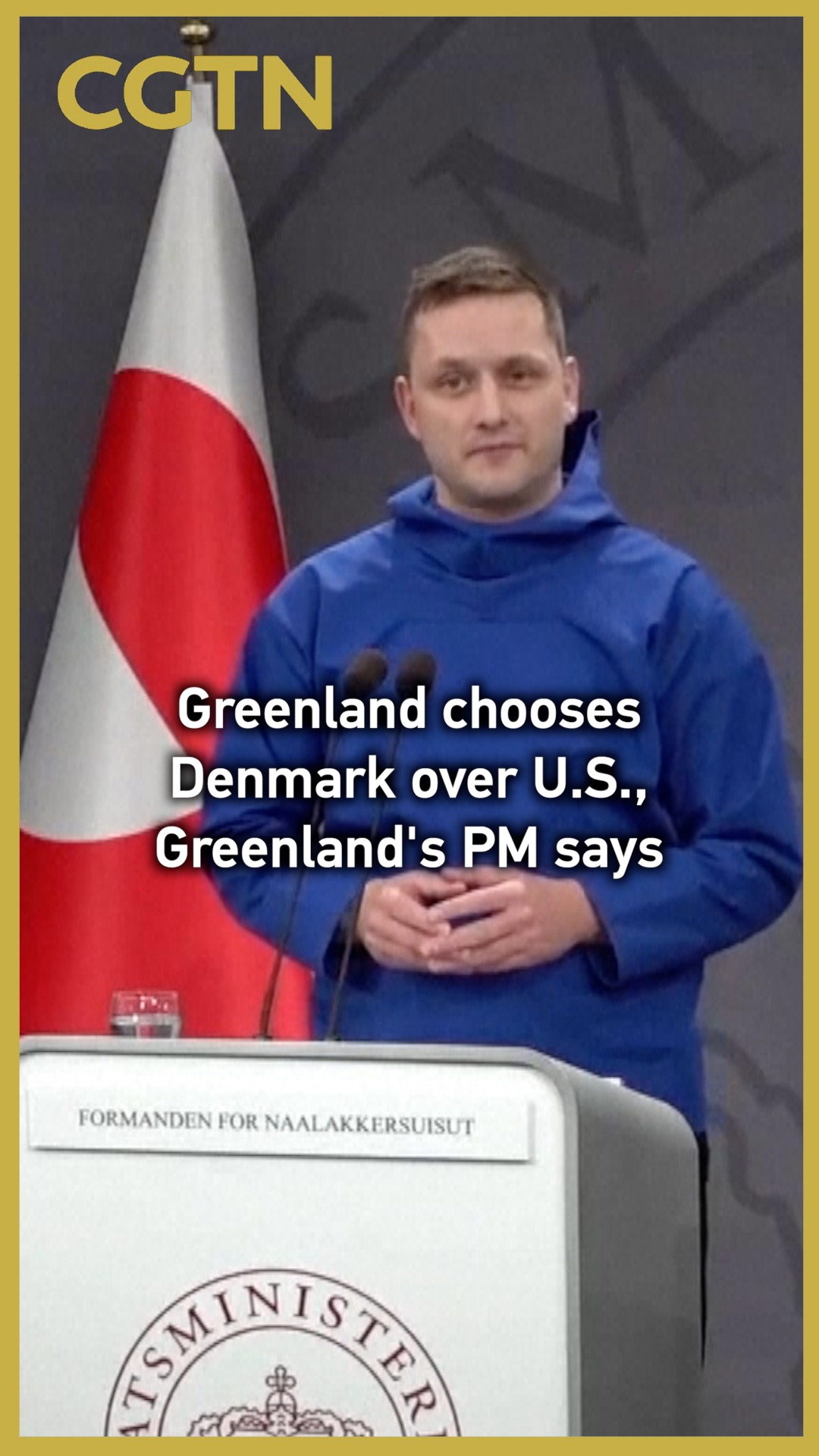 Greenland chooses Denmark over U.S., Greenland's PM says