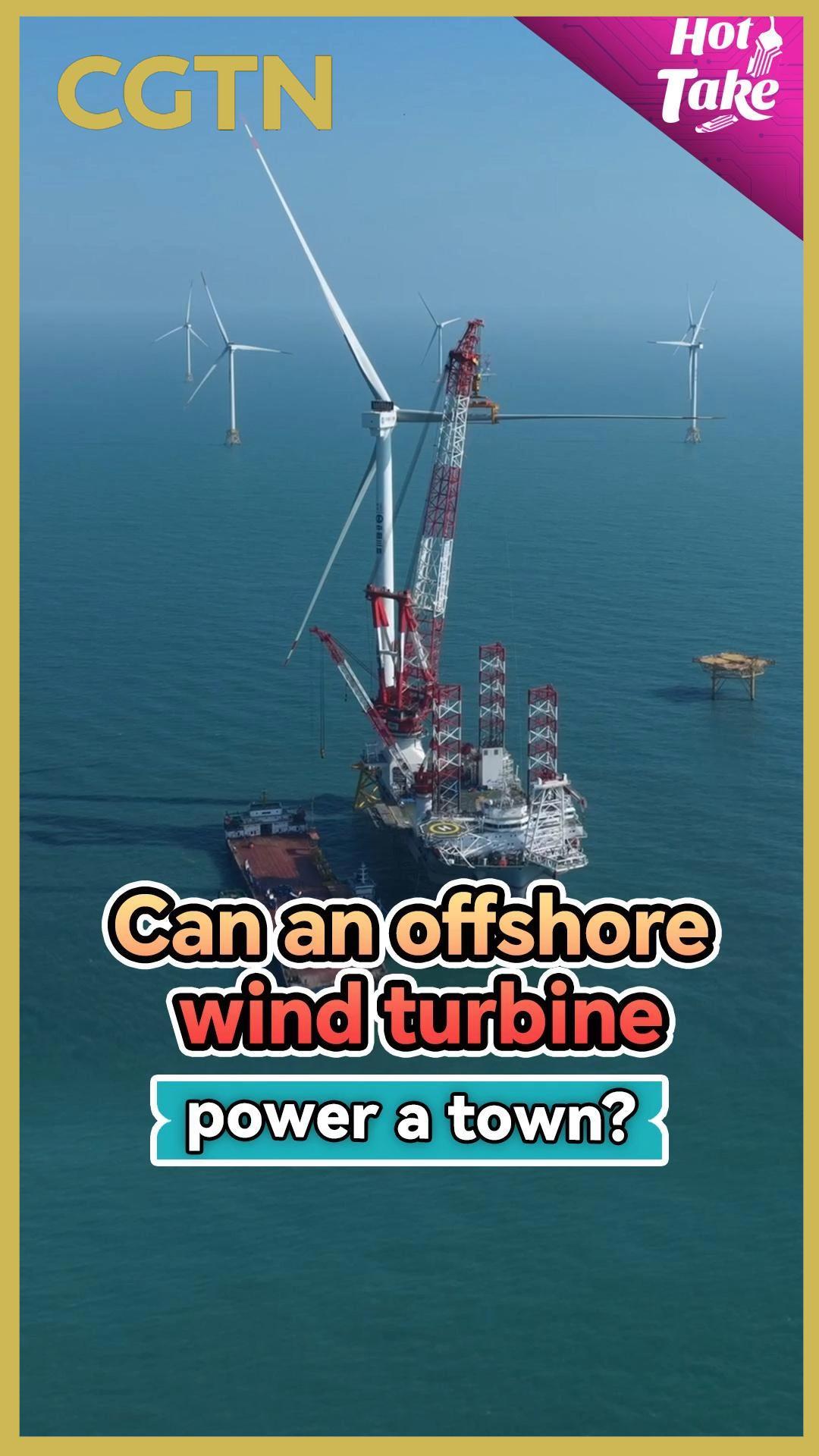 Hot Take: Can a single offshore wind turbine power a town?