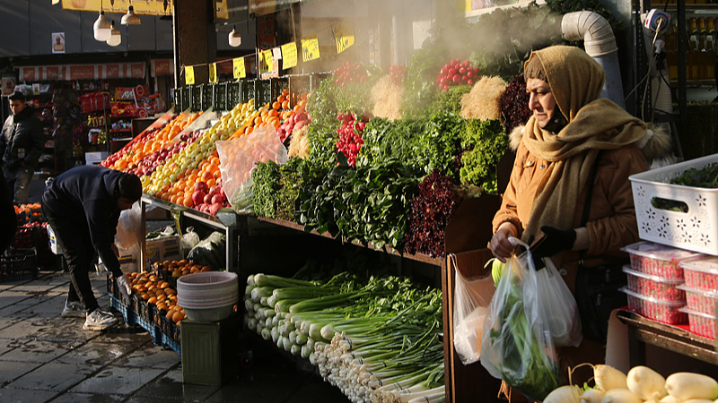 A view from a market as people shop in Tehran, Iran, January 7, 2026. /VCG
