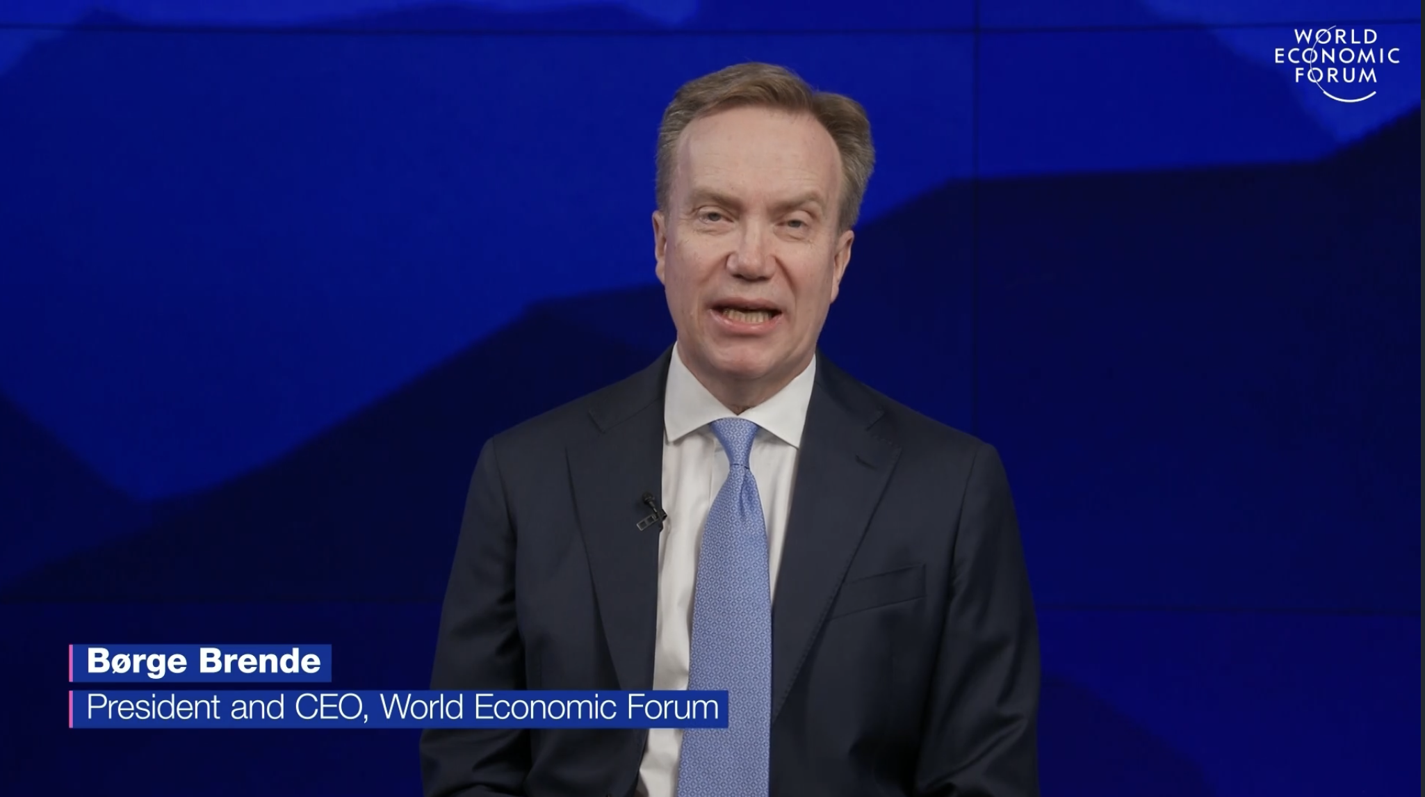 Borge Brende, president and CEO of WEF, speaks at the pre-annual meeting press conference, January 13, 2026. /WEF
