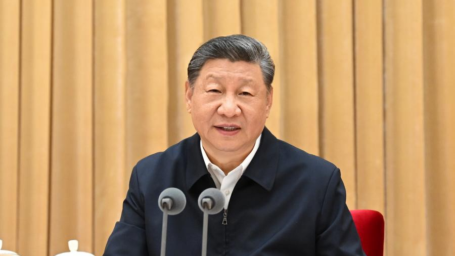 Chinese President Xi Jinping, also general secretary of the Communist Party of China (CPC) Central Committee and chairman of the Central Military Commission, delivers an important speech at the Central Urban Work Conference in Beijing, capital of China. The conference was held in Beijing from July 14 to 15, 2025. /Xinhua