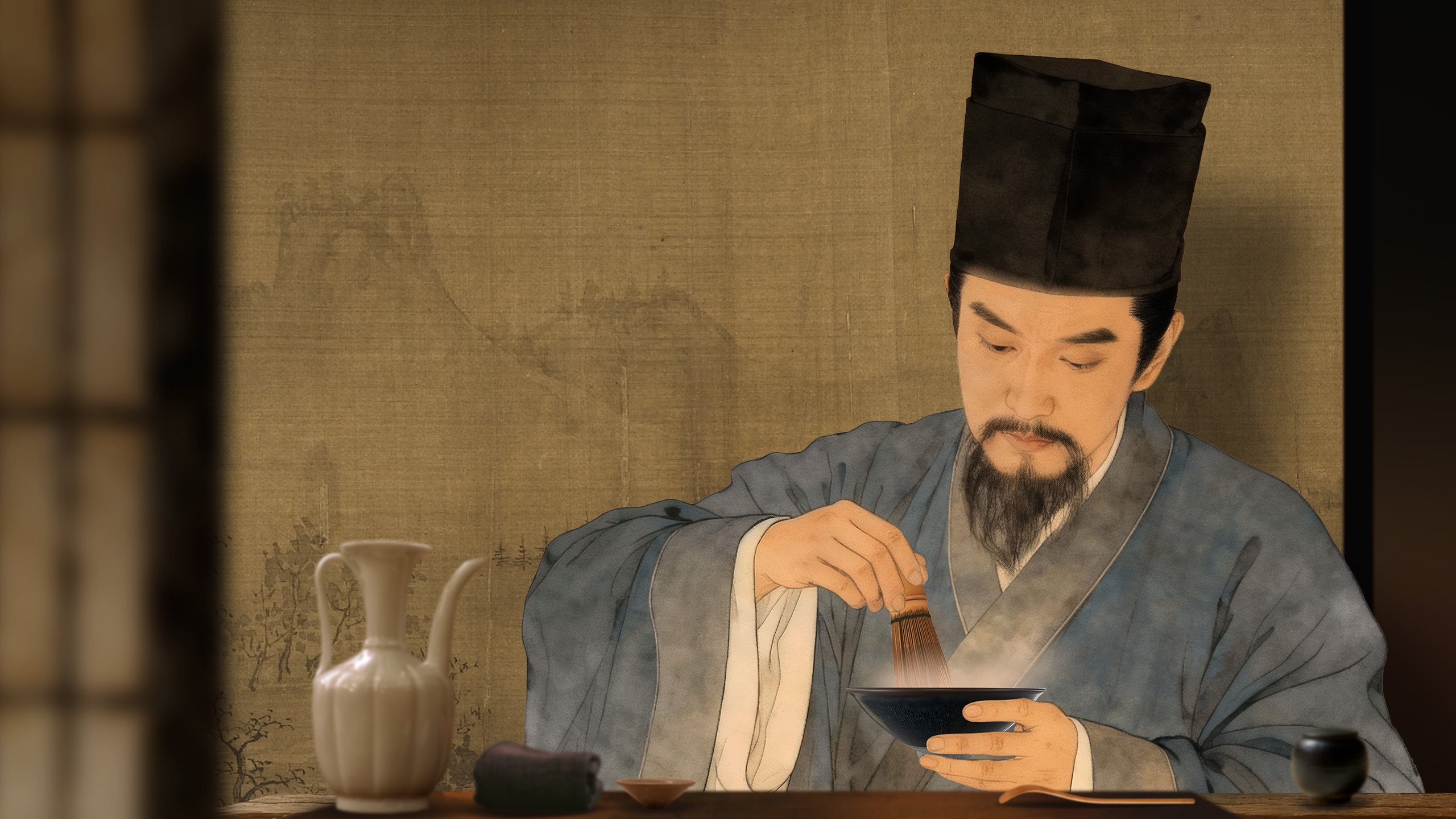 A screenshot from the virtual exhibition showing the process of 