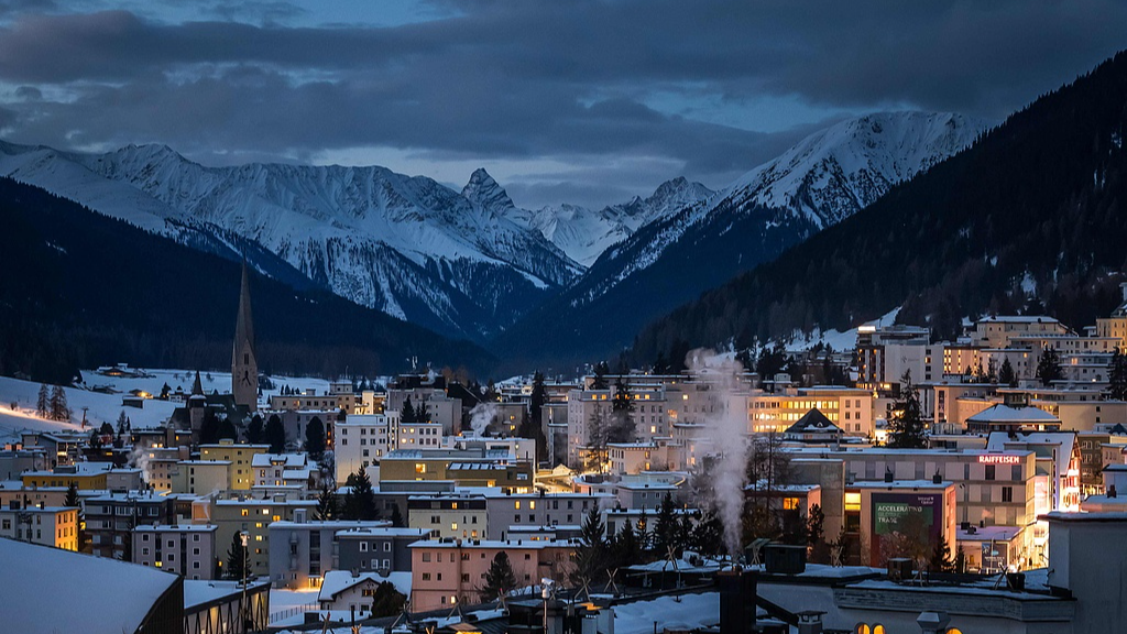 The Alpine resort of Davos at sunrise during the World Economic Forum annual meeting, Davos, Switzerland, January 20, 2025. /VCG