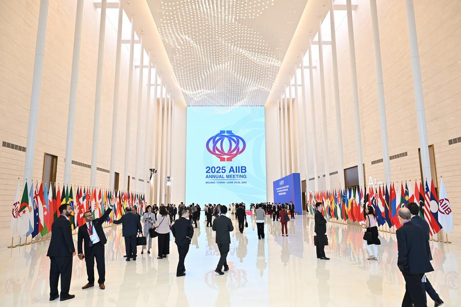 The 10th Annual Meeting of the Asian Infrastructure Investment Bank (AIIB) Board of Governors is held in Beijing, capital of China, June 26, 2025. /Xinhua 