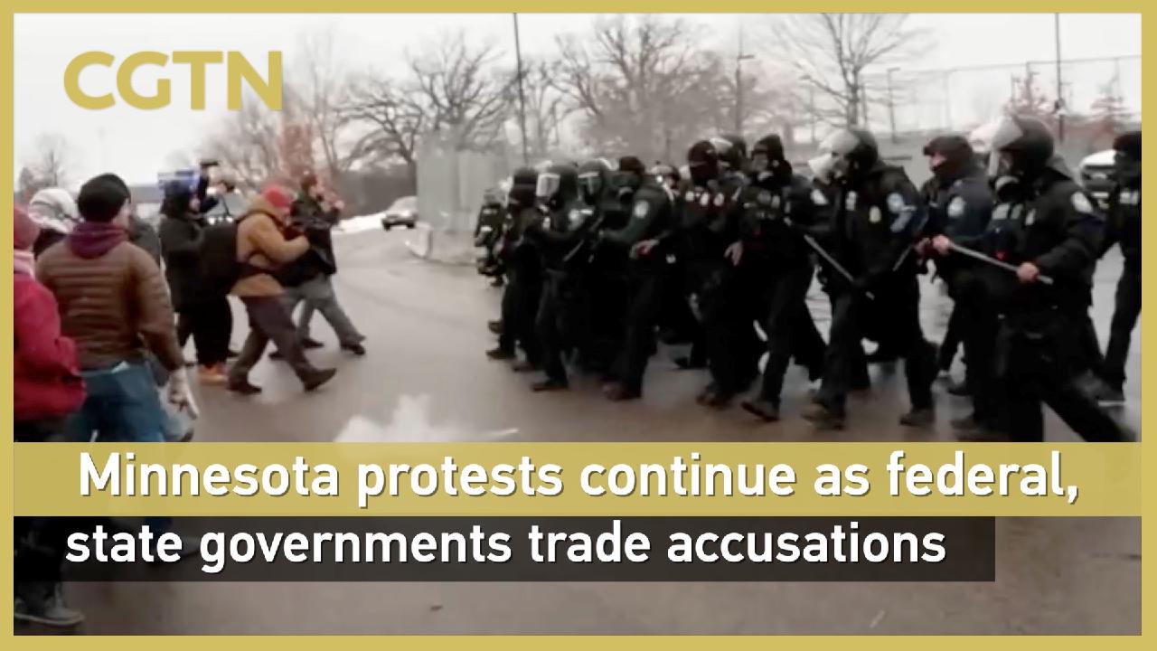 Minnesota protests continue as federal, state governments trade ...