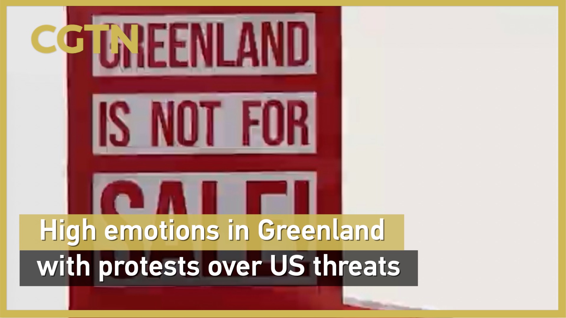 High emotions in Greenland with protests over U.S. threats