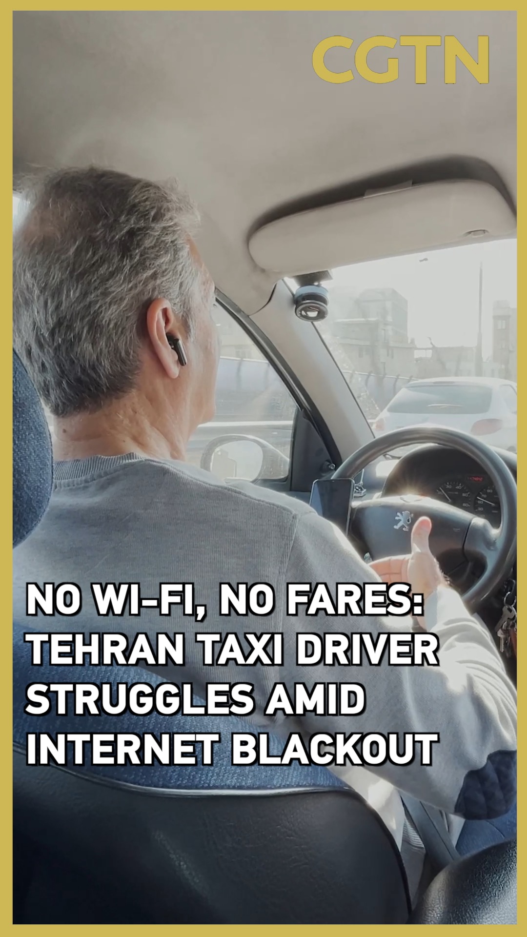 No Wi-Fi, no fares: Tehran taxi driver struggles amid internet cutoff