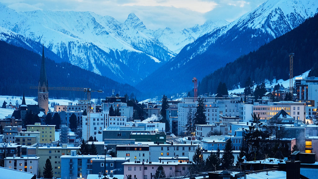 A view of the city center of Davos ahead of the Annual Meeting of the World Economy Forum, Davos, Switzerland, January 17, 2026. /VCG