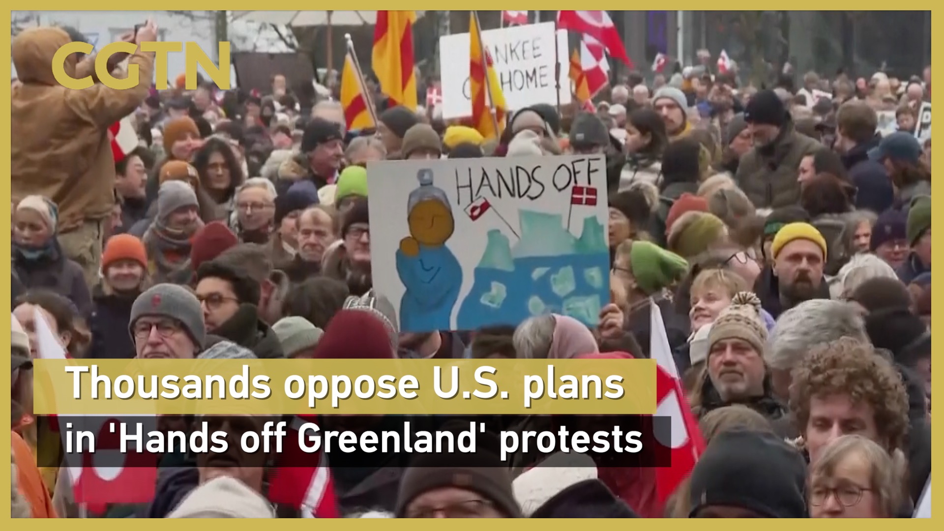 Thousands oppose U.S. plans in 'Hands off Greenland' protests