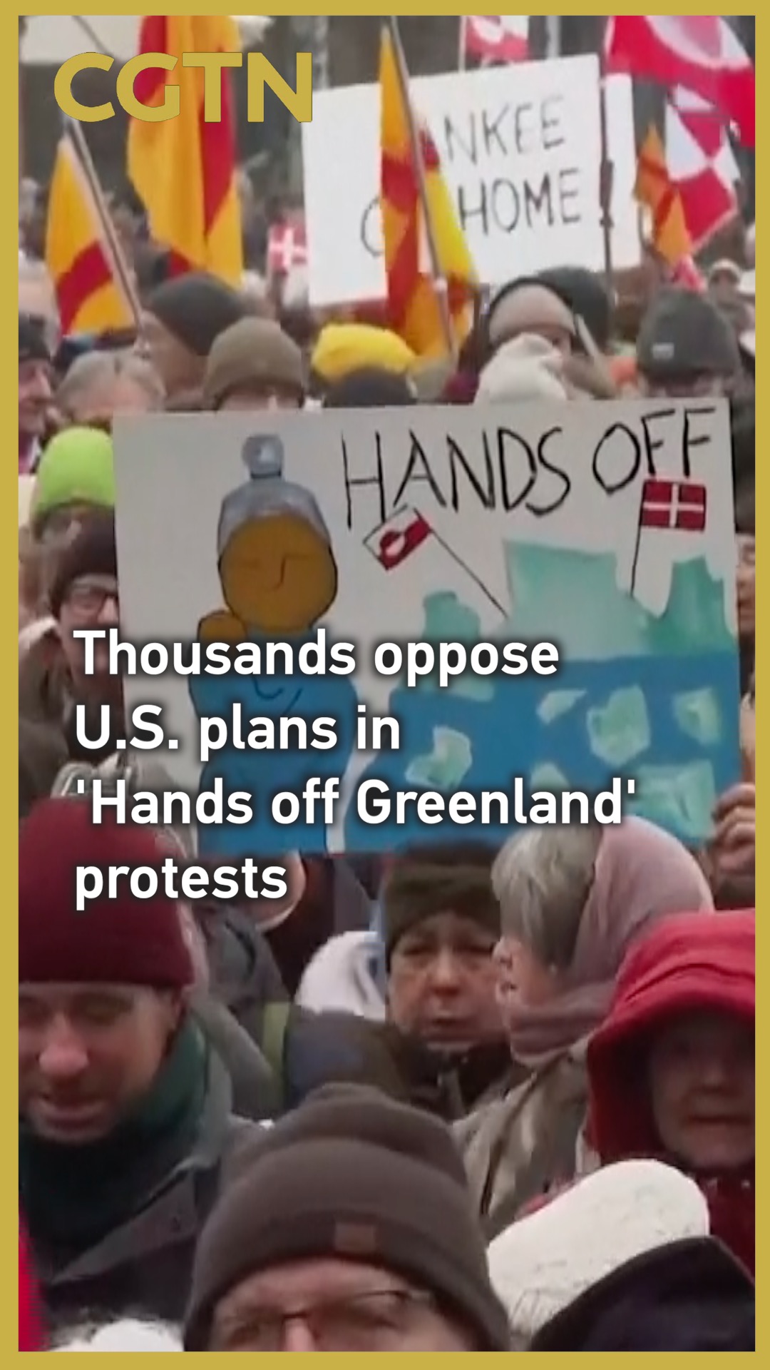 Thousands oppose U.S. plans in 'Hands off Greenland' protests