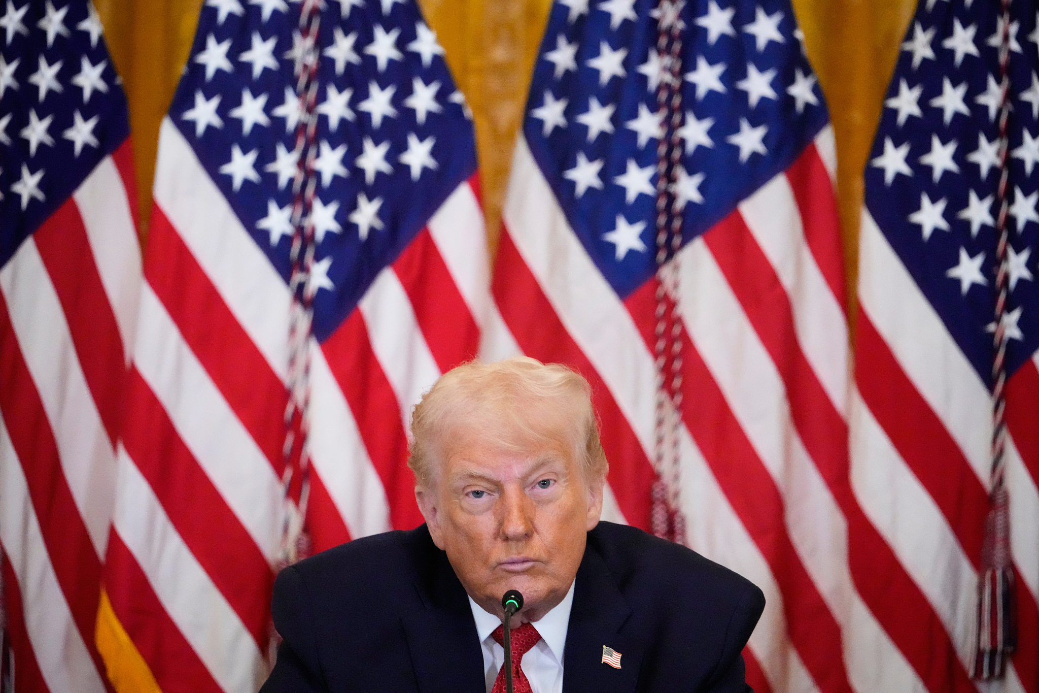 File photo of U.S. President Donald Trump attending a White House event on Friday, January 16, 2026. /VCG