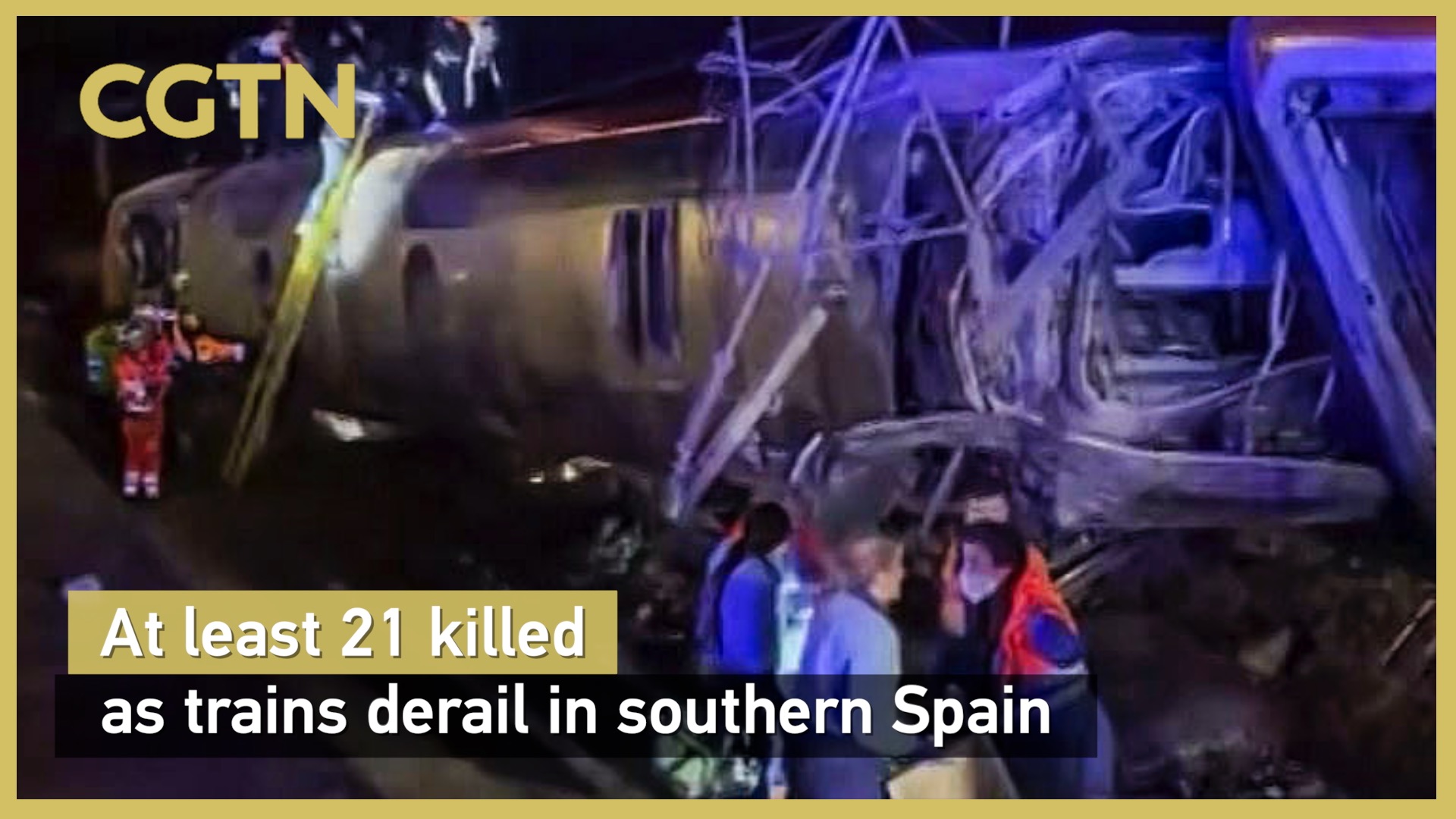 At least 21 killed as trains derail in southern Spain