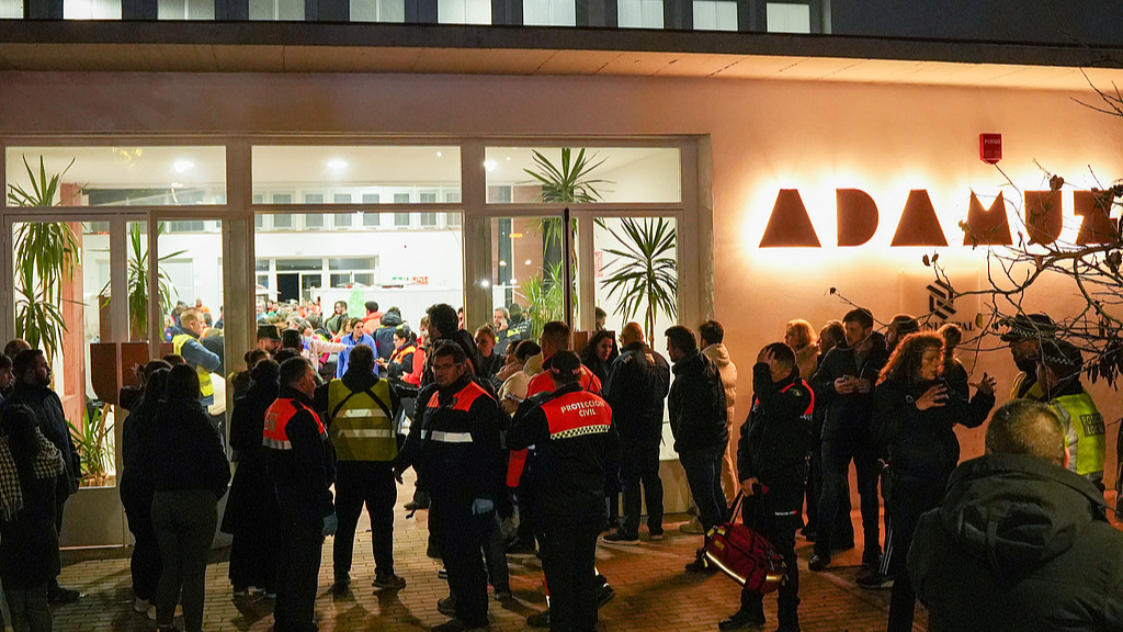 Live: View of the scene after two high-speed trains derail in Spain