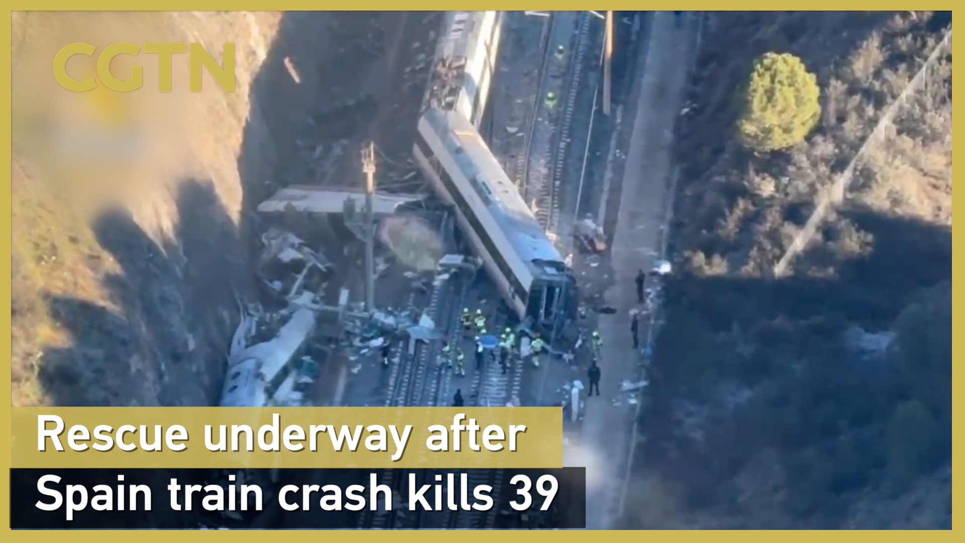 Rescue operations underway after Spain train crash kills 39