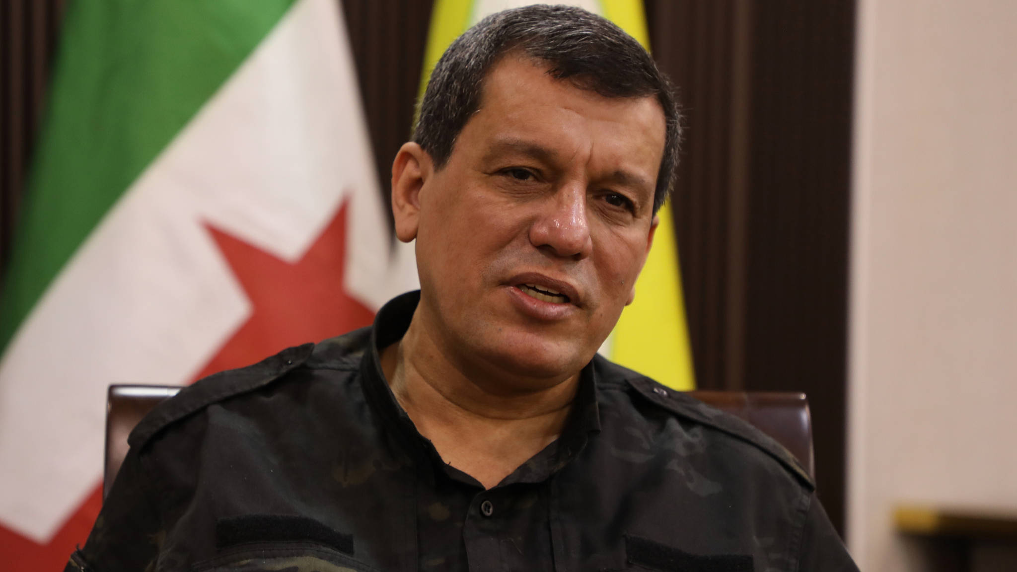 File photo of Mazloum Abdi, head of the Kurdish-led Syrian Democratic Forces. /VCG