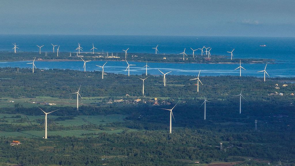 A wind farm in southern China's Hainan Province, October 2, 2025. /VCG