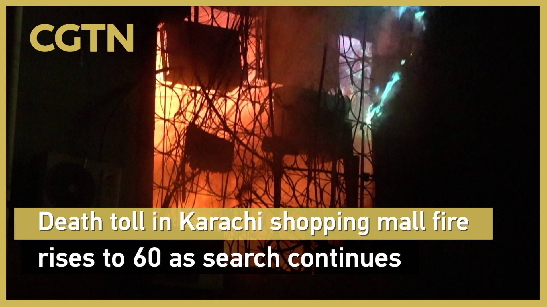 Death toll in Karachi shopping mall fire rises to 60 as search continues