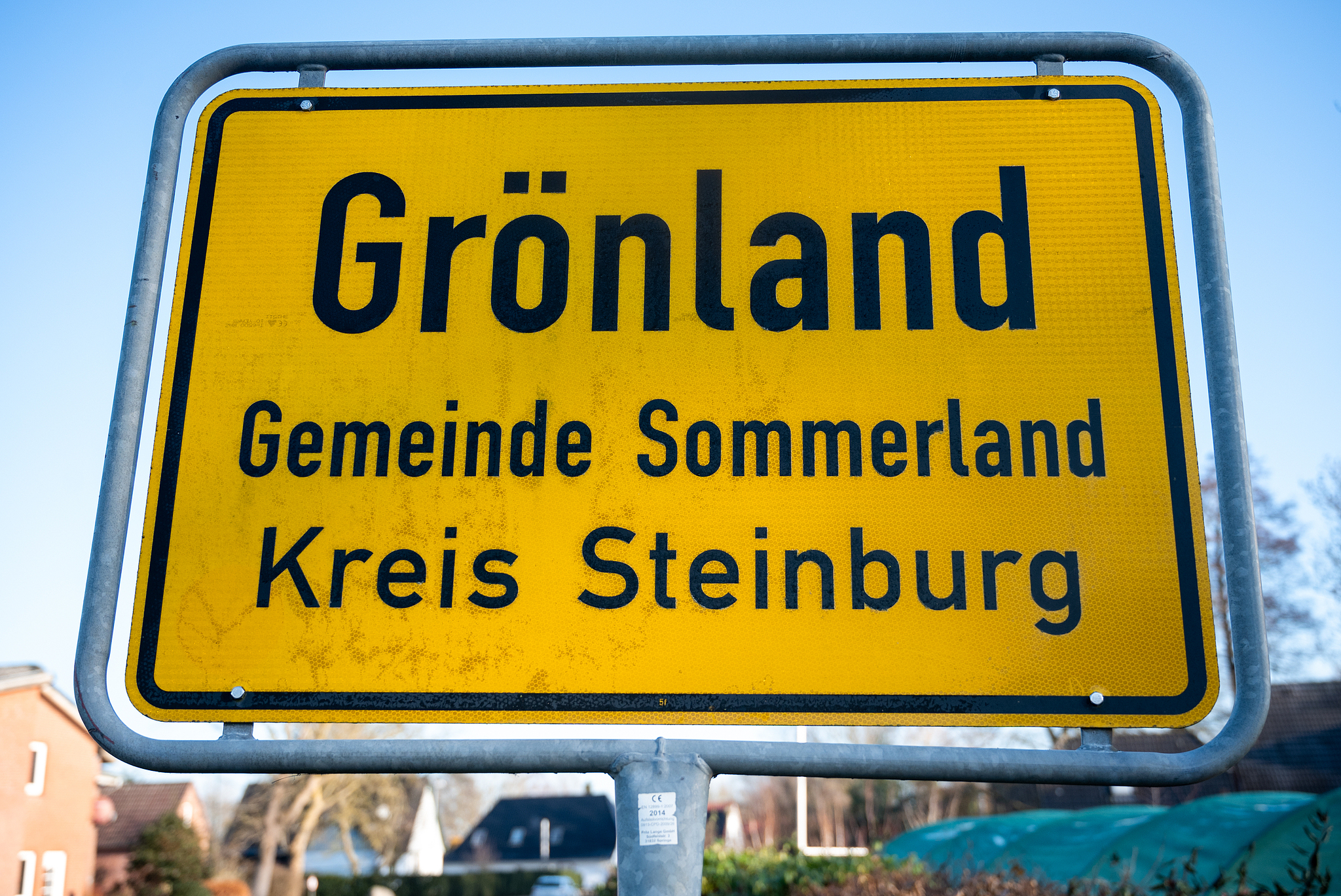 A road sign of Greenland in Denmark, Jan. 20, 2026. /VCG