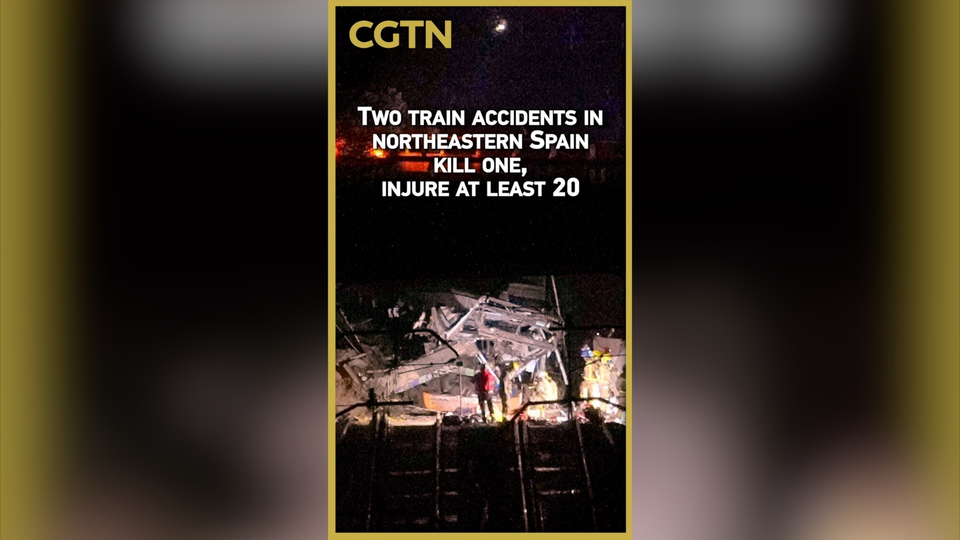 Two train accidents in northeastern Spain kill one, injure at least 20