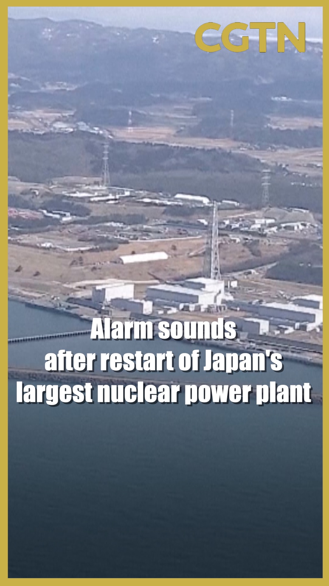 Alarm sounds after restart of Japan's largest nuclear power plant