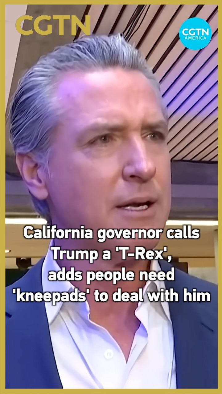 California governor calls Trump a 'T-Rex', adds leaders need 'kneepads' to deal with U.S. president 