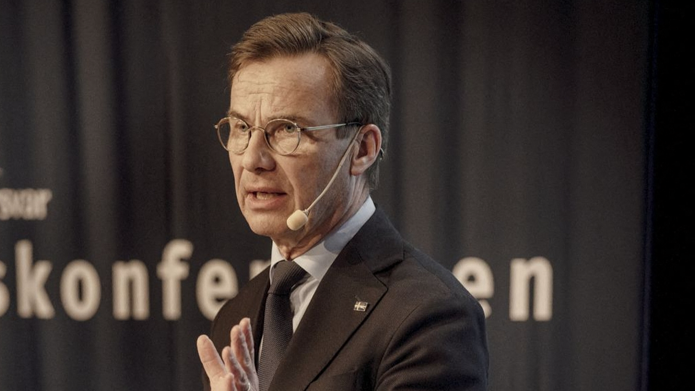 File photo of Swedish Prime Minister Ulf Kristersson. /VCG