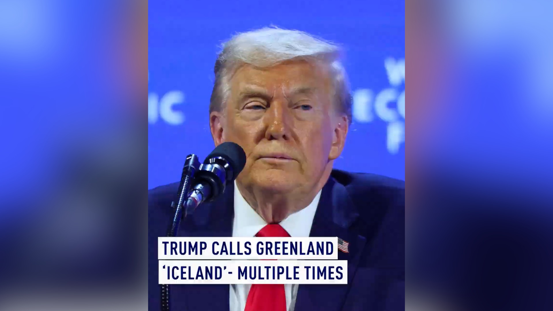 Trump calls Greenland 'Iceland' - multiple times
