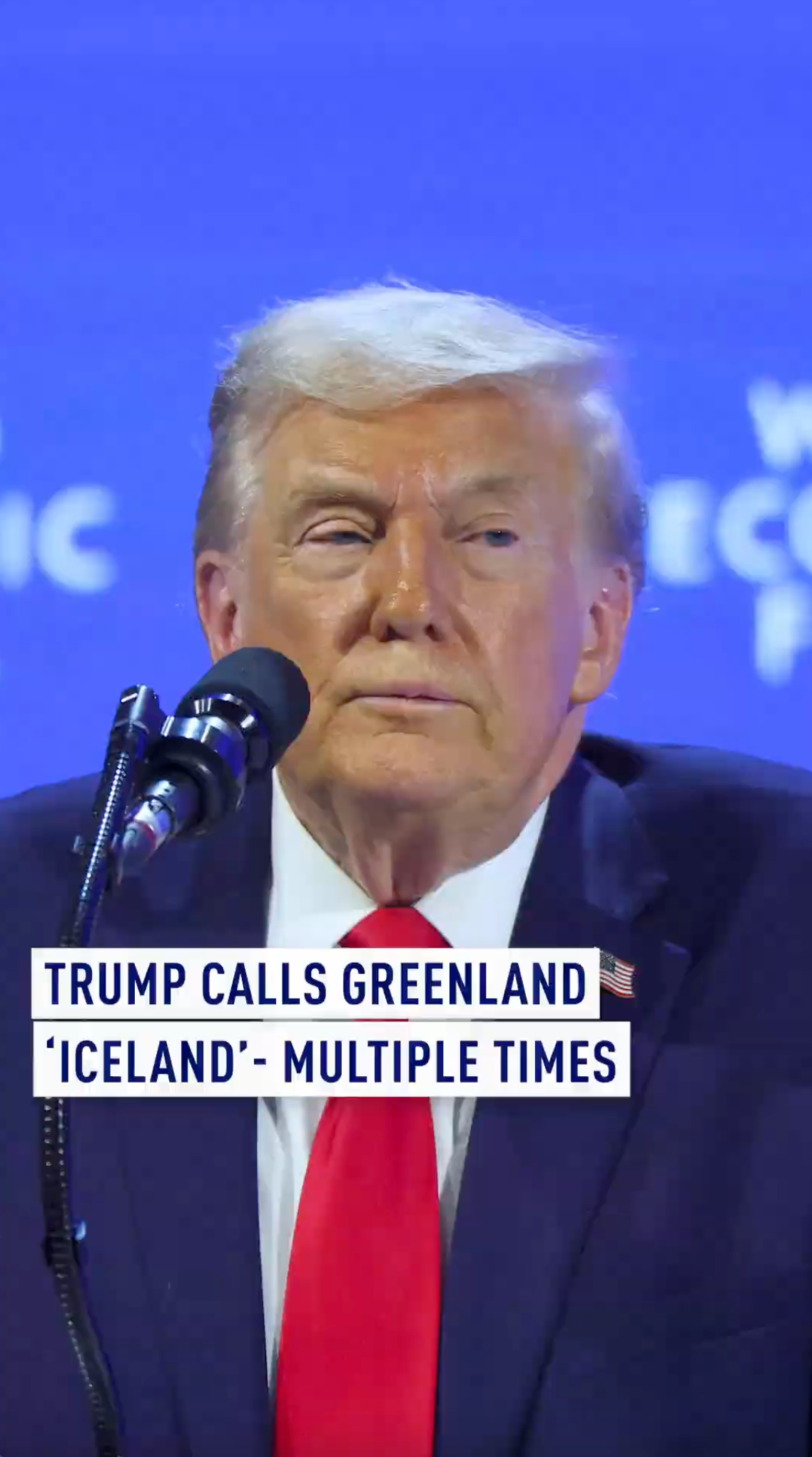 Trump calls Greenland 'Iceland' - multiple times