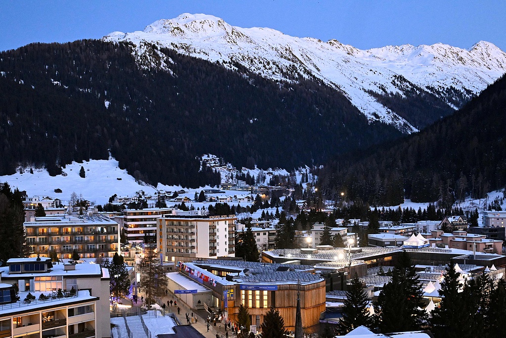 A view of the town of Davos during the World Economic Forum Annual Meeting in Davos, Switzerland, January 21, 2026./VCG