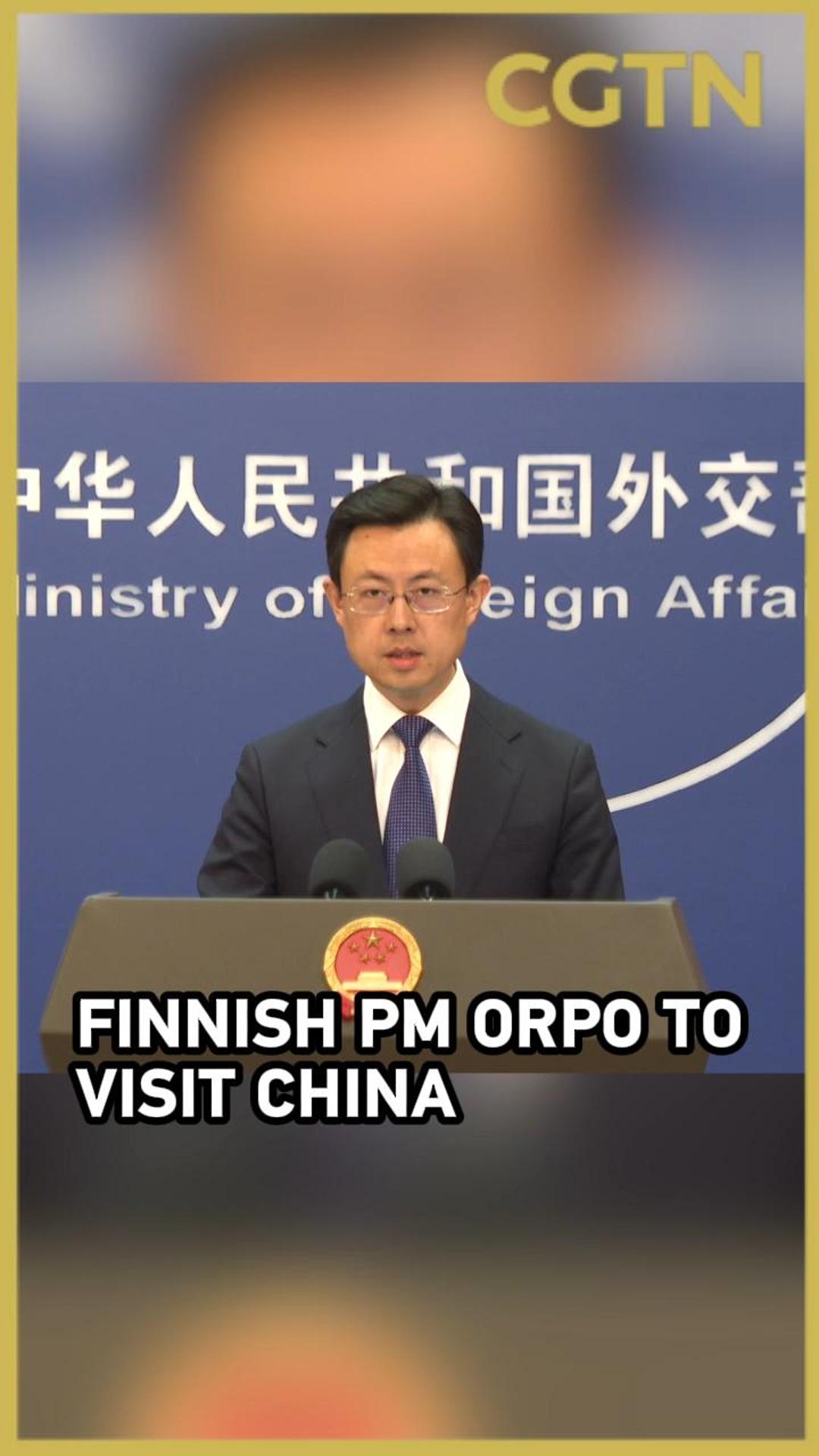 Finnish PM Petteri Orpo to visit China
