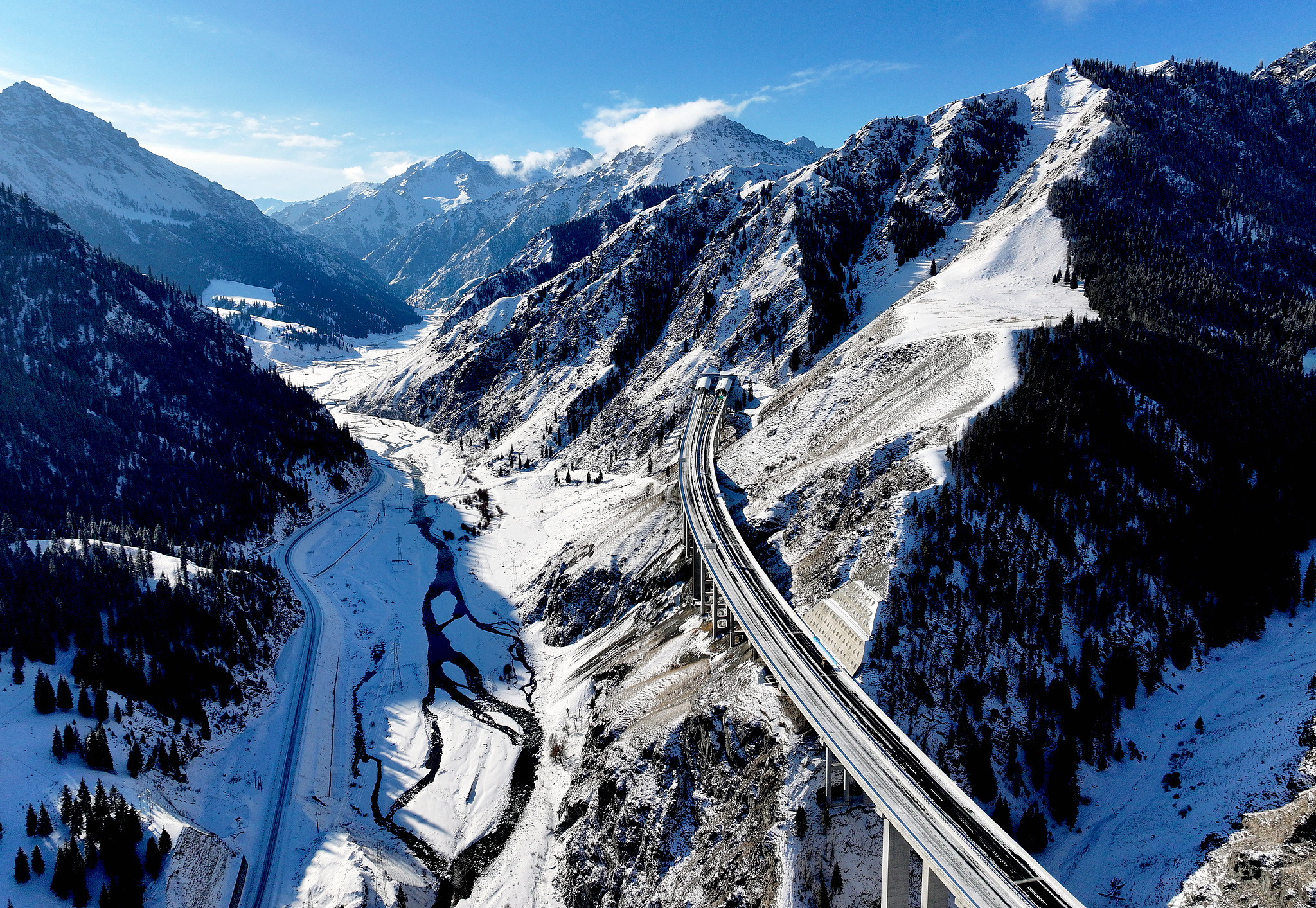 Through ice and peaks: Urumqi–Yuli Expressway breaks Tianshan barrier