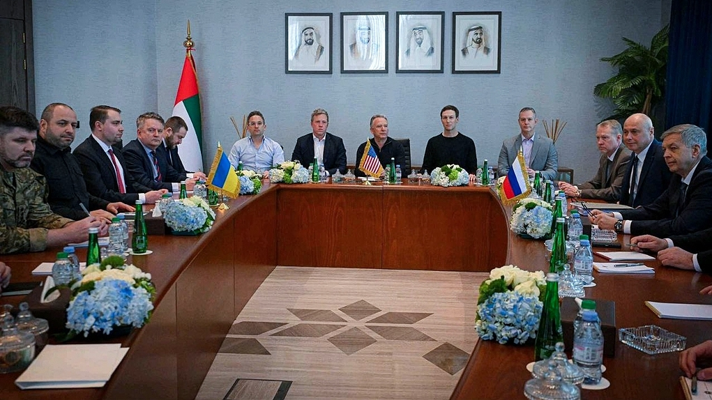 A trilateral security working group comprising Russian, U.S., and Ukrainian officials concluded its first session in Abu Dhabi, January 24, 2025. /VCG