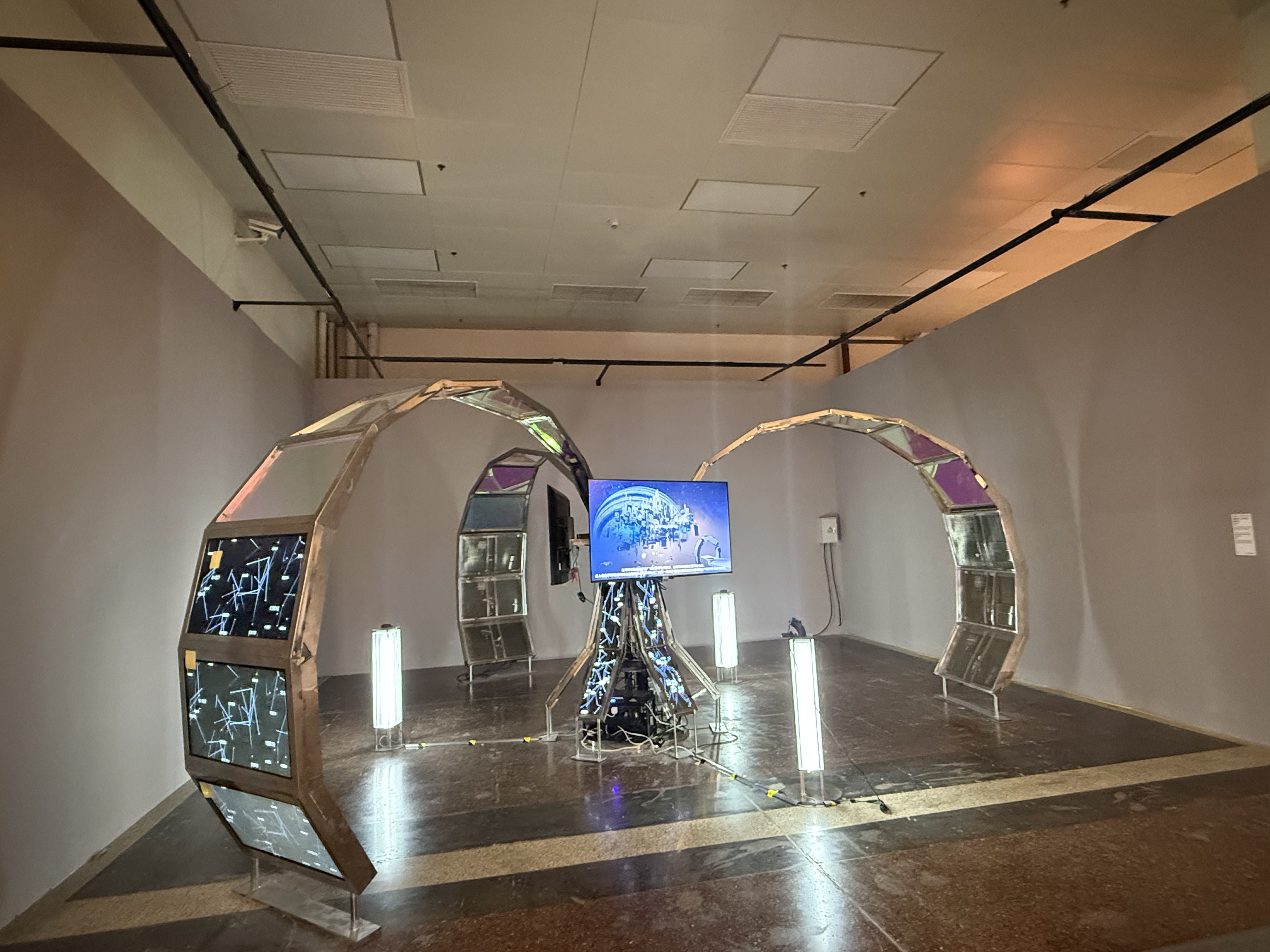 Digital art installations at the 10th Beijing International Art Biennale, January 22, 2026. Zaruhi Poghosyan/CGTN