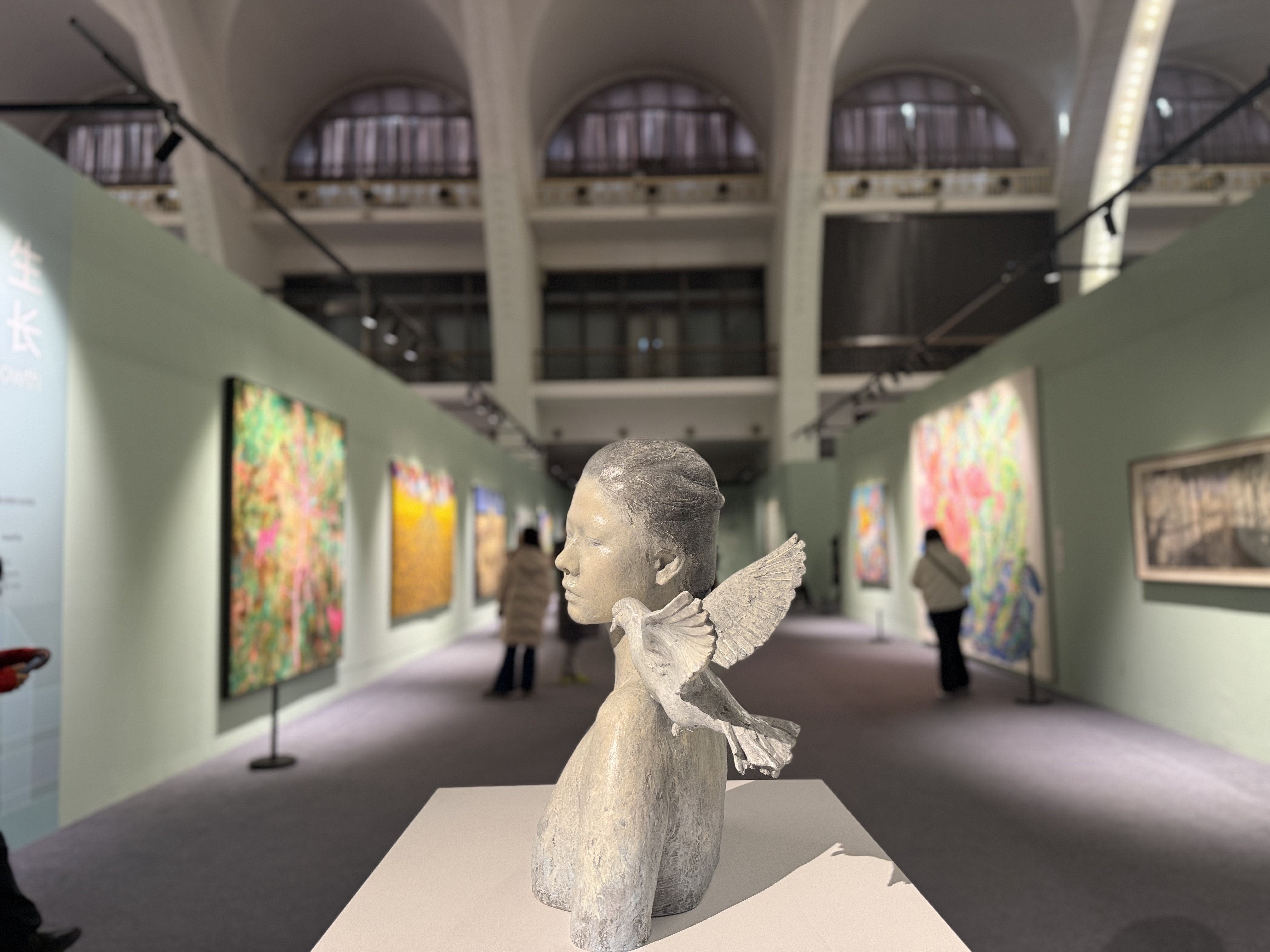 Art exhibits and sculptures at the 10th Beijing International Art Biennale, January 22, 2026. Zaruhi Poghosyan/CGTN