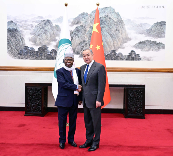 Chinese Foreign Minister Wang Yi holds talks with Secretary-General of the Organization of Islamic Cooperation Hissein Brahim Taha in Beijing, China, January 26, 2026. /Chinese Foreign Ministry