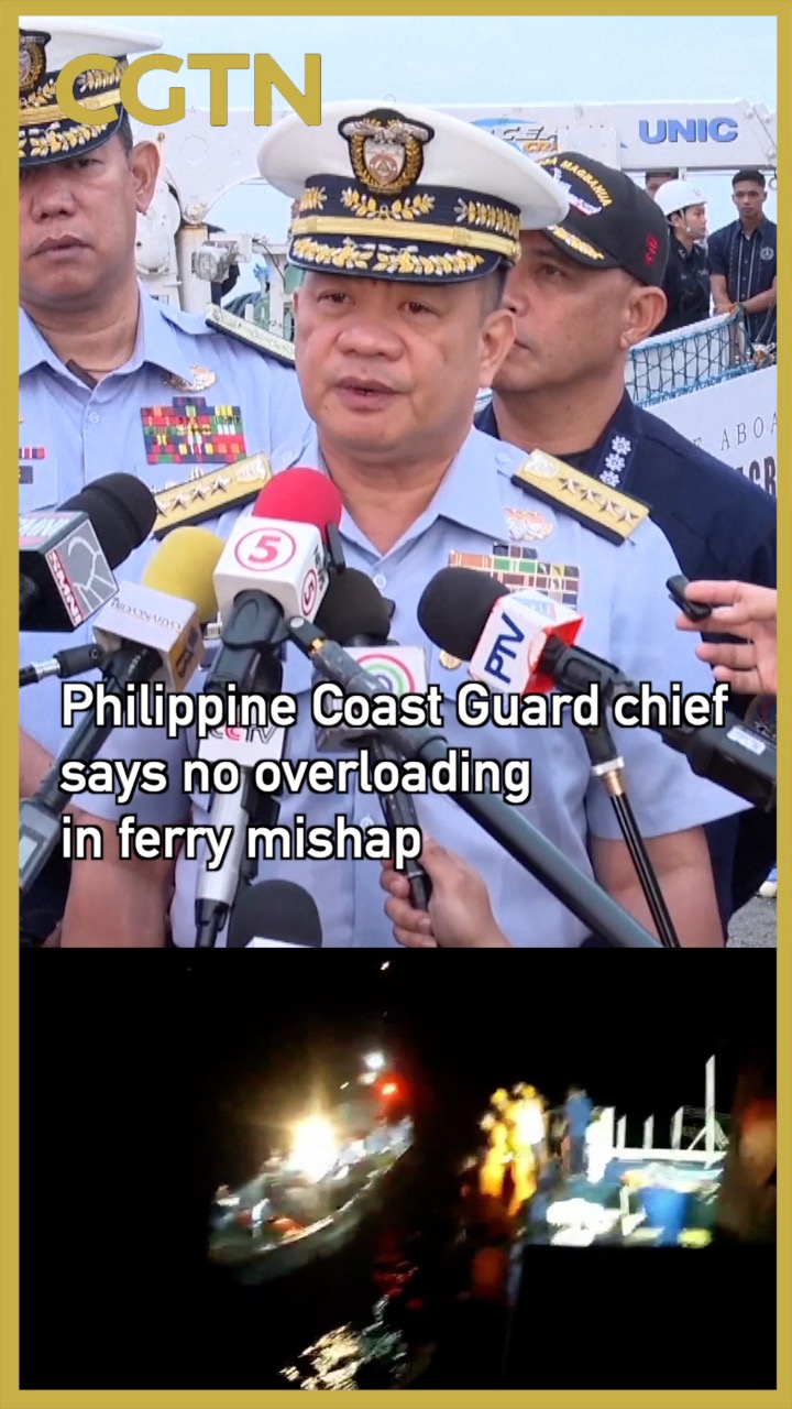 Philippine Coast Guard chief says no overloading in ferry mishap